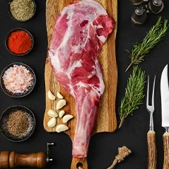 Epaule agneau pour tajine agneau ail noir