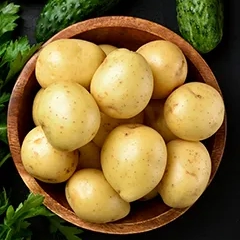 Pommes de terre purée ail noir