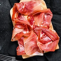 Jambon prosciutto recette pizza huile d'ail